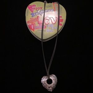 Brighton Heart Necklace on Leather Chain